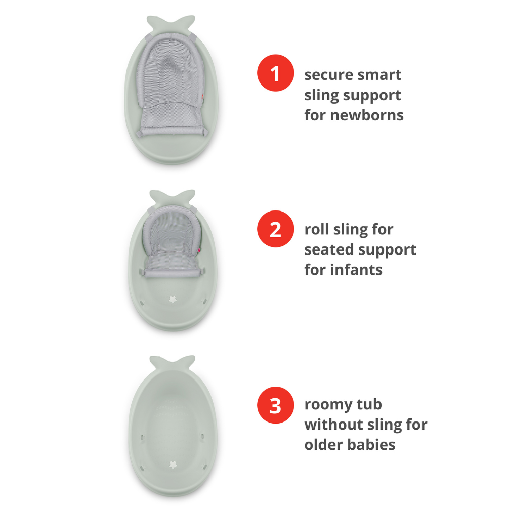 Moby Smart Sling 3 Stage Bath - Sage