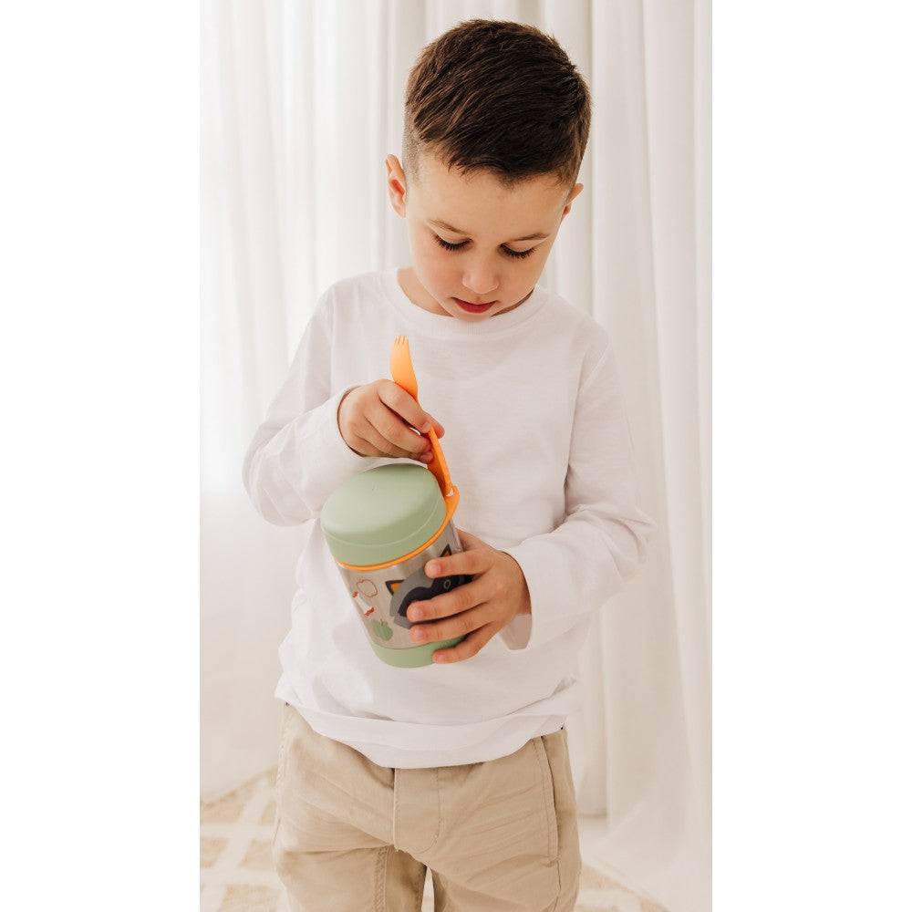 Rudy Raccoon Zoo Insulated Food Jar