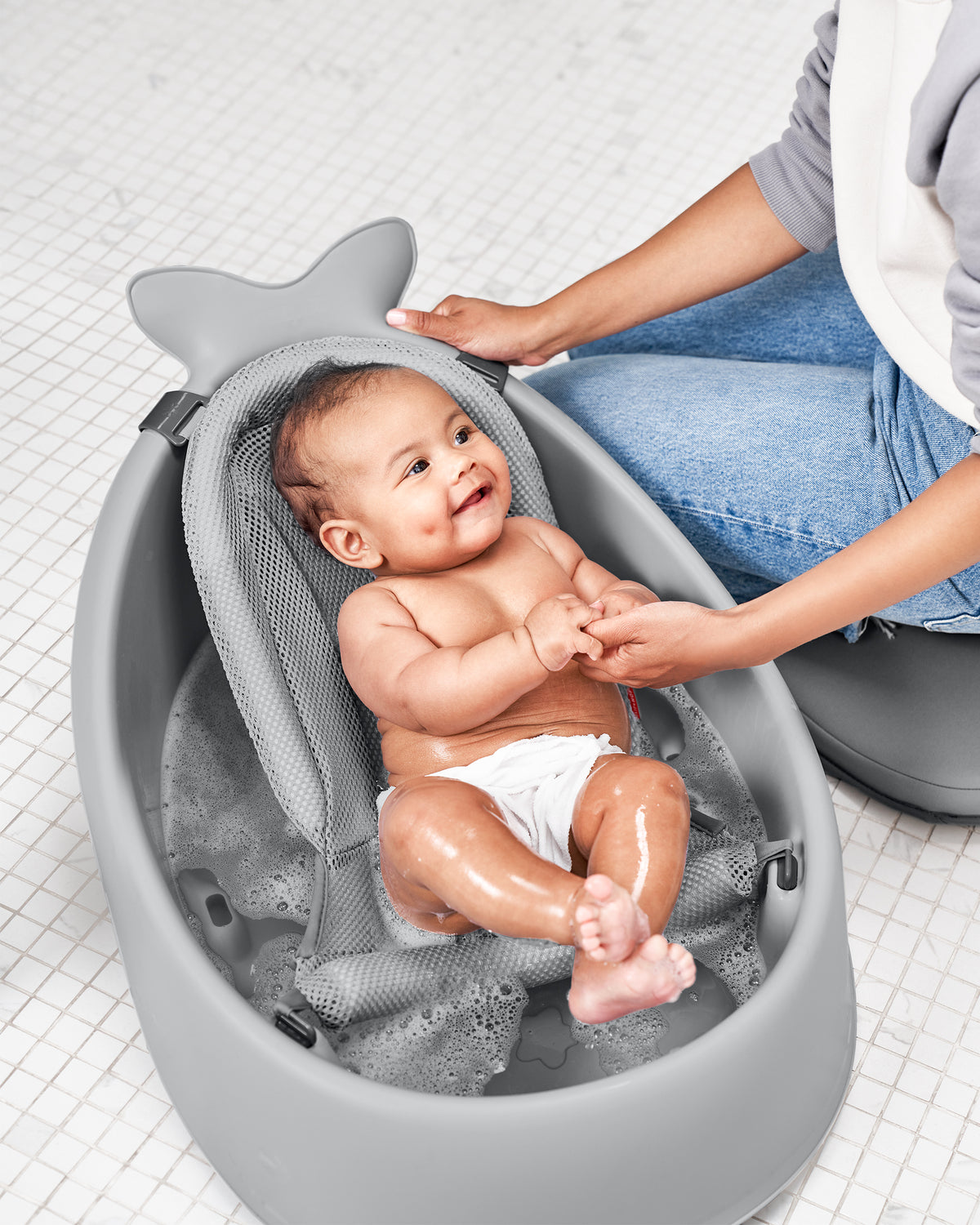Moby Smart Sling 3 Stage Bath - Grey