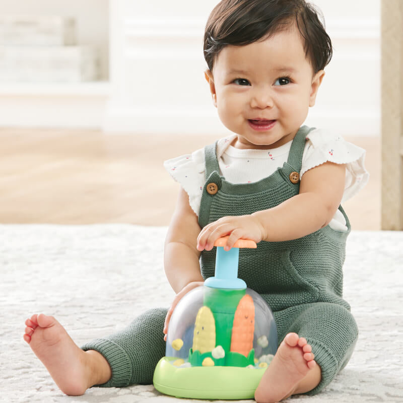Farmstand Push & Spin Baby Toy