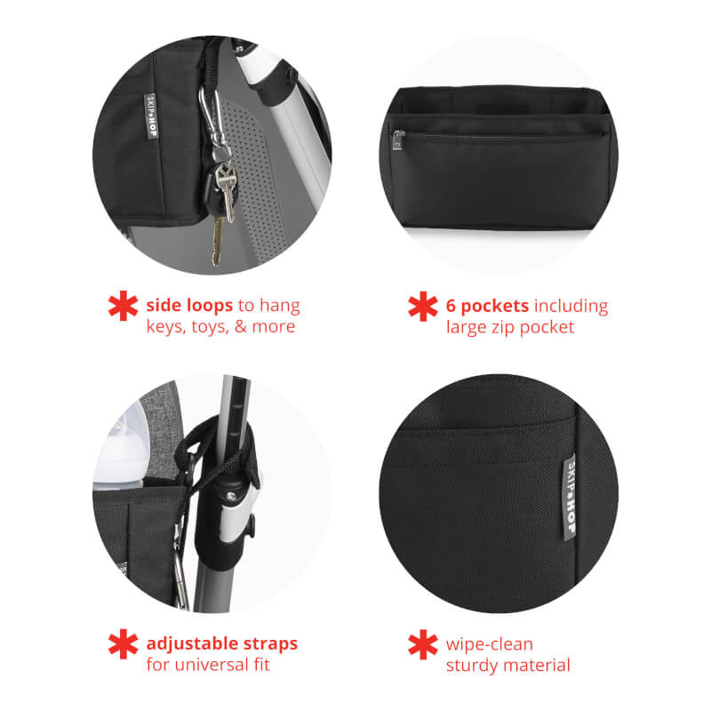 Black Grab & Go Ultra Stroller Organiser