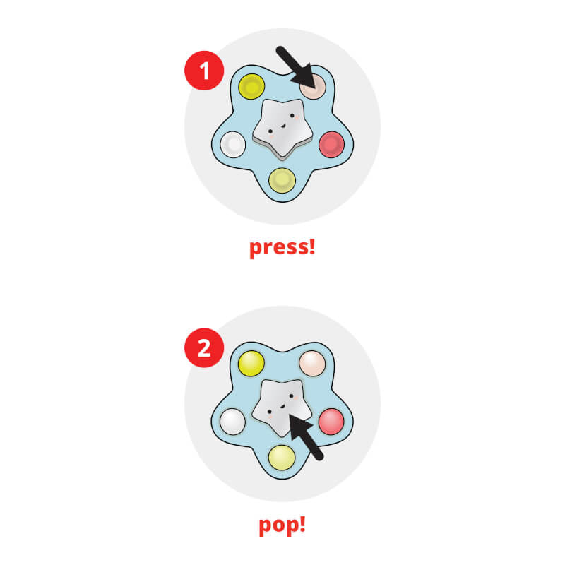 Silver Lining Cloud Pop Star Sensory Toy