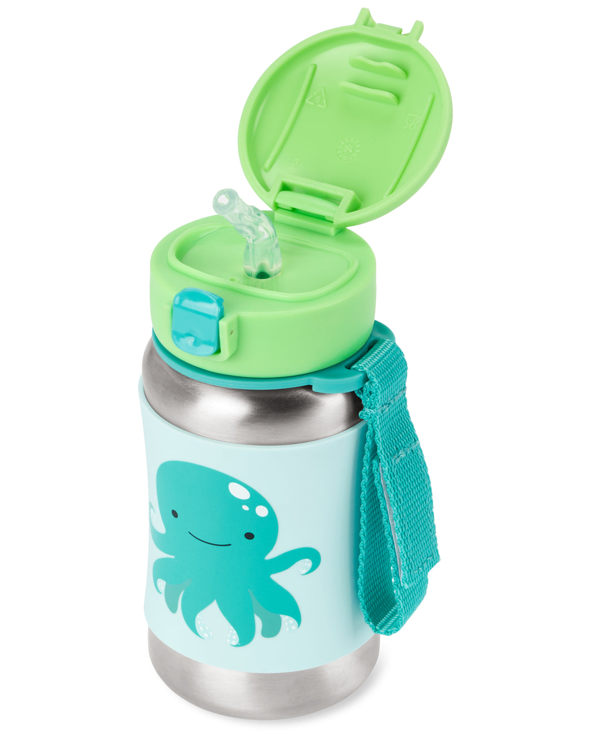 Zoo Stainless Steel Straw Bottle - Oslo Octopus