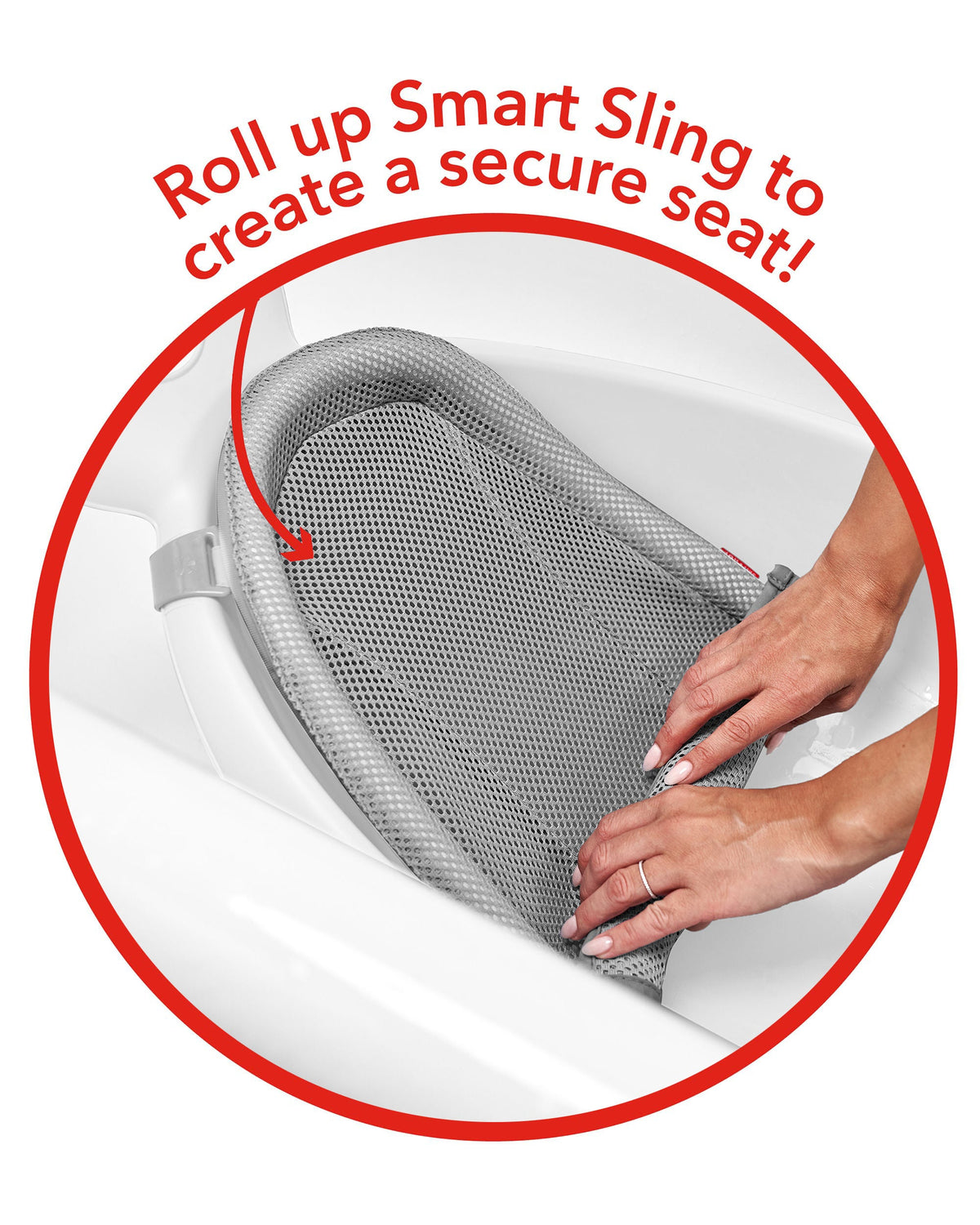 Moby Smart Sling 3 Stage Bath - White