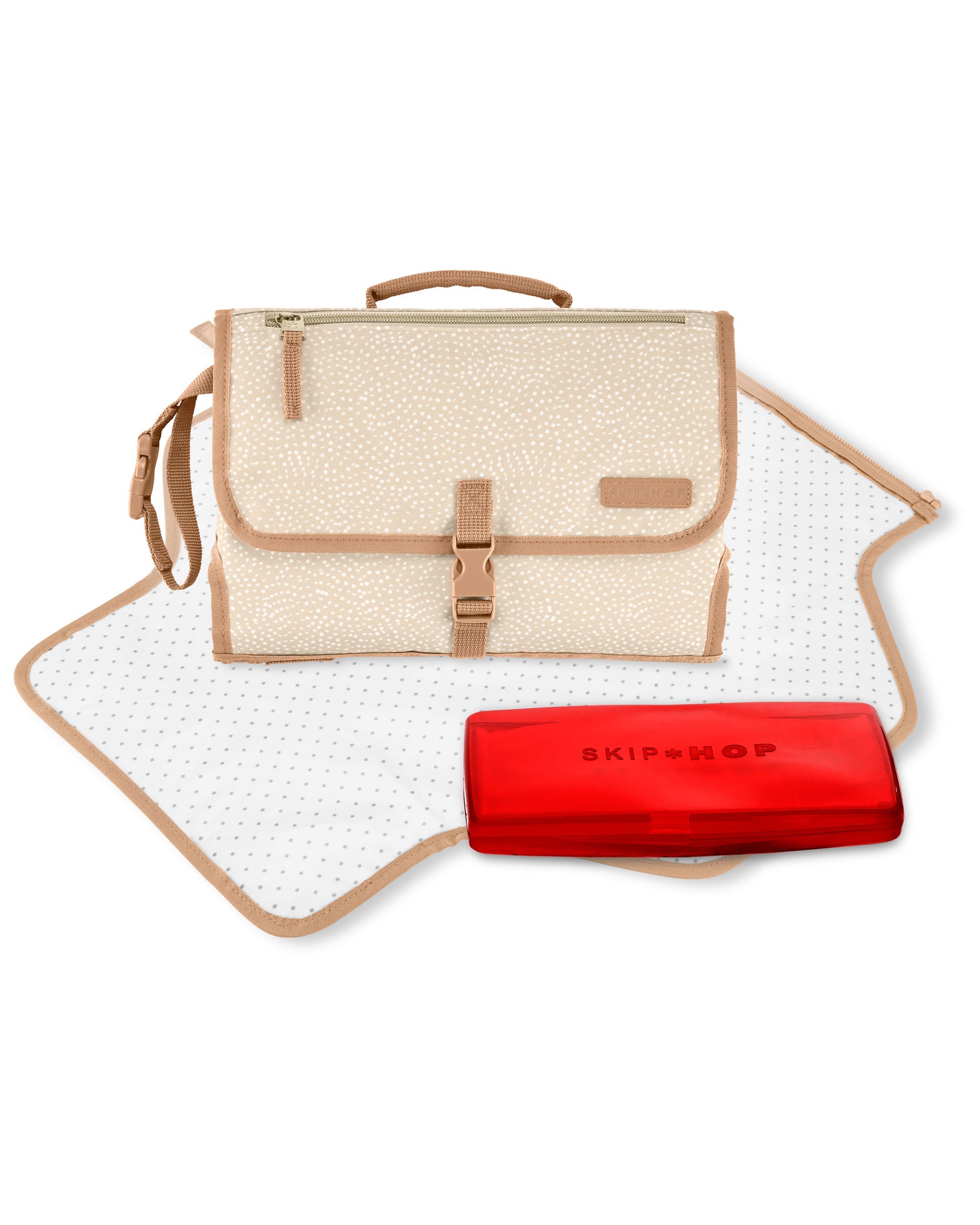 Beige Swirl Dot Pronto Signature Changing Station