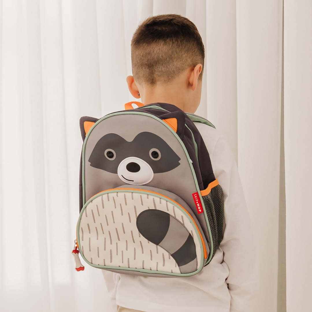 Zoo Little Kid Backpack - Rudy Raccoon