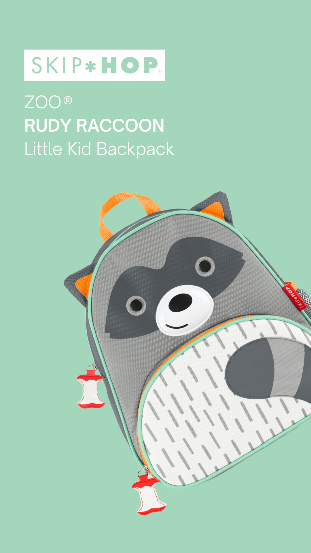 Rudy Raccoon Zoo Little Kid Backpack