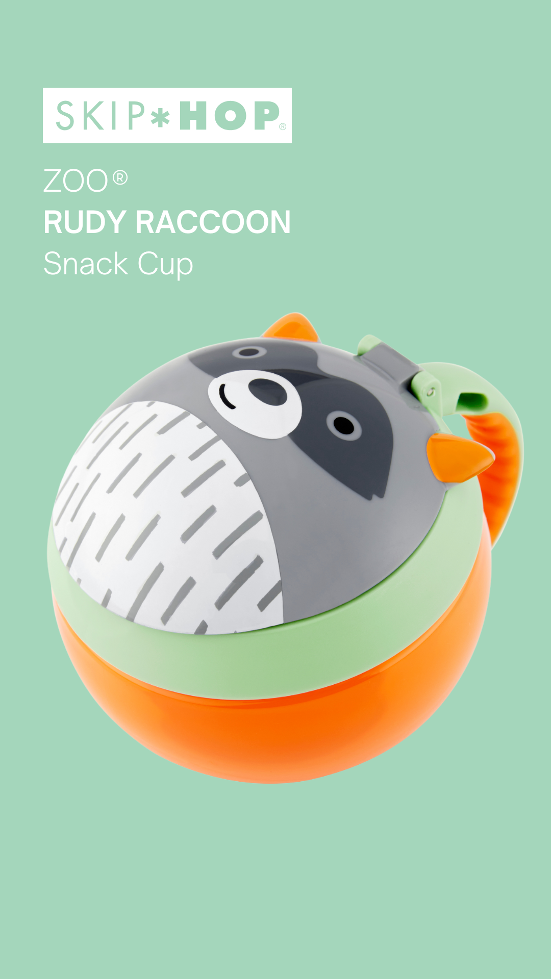 Rudy Raccoon Zoo Snack Cup