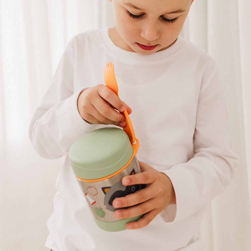 Rudy Raccoon Zoo Insulated Food Jar