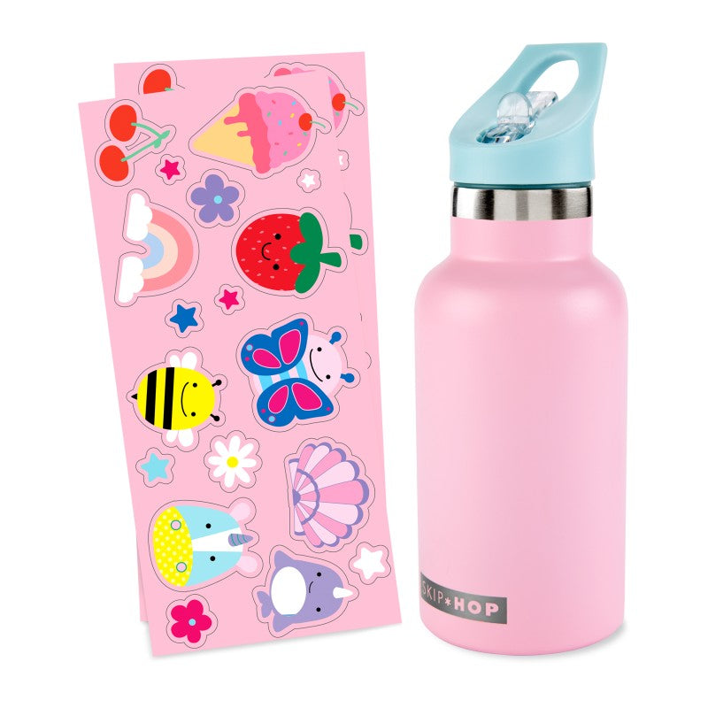 Pink Stainless Steel Canteen Water Bottle