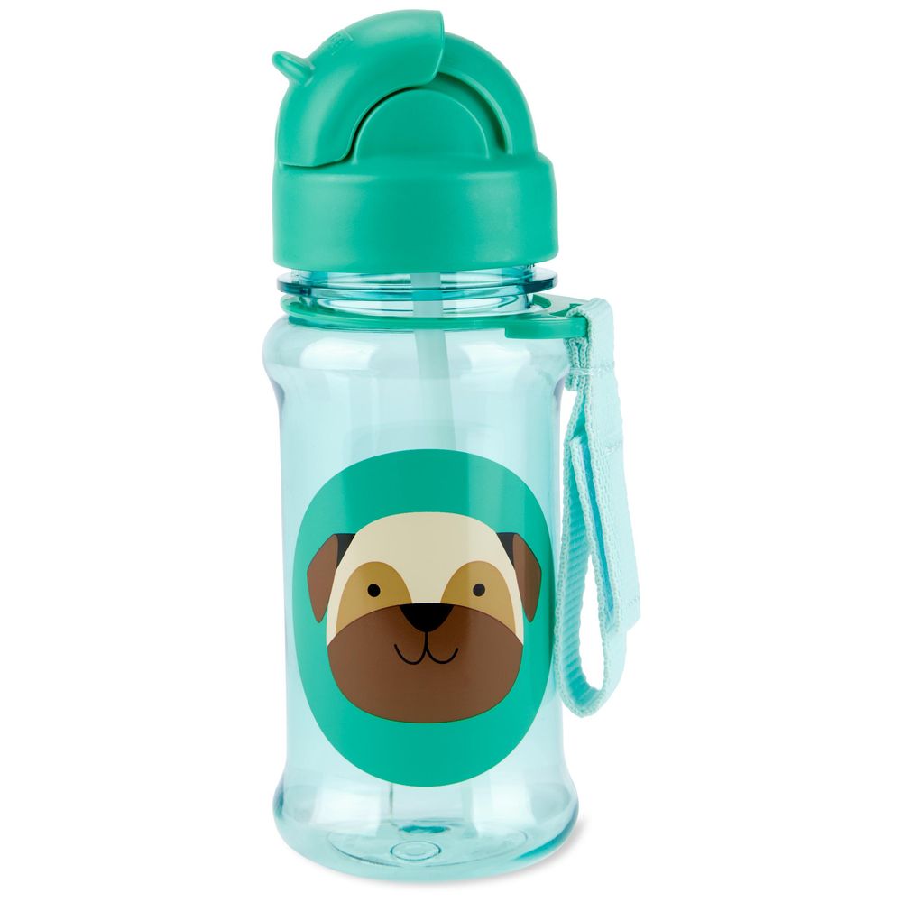 Preston Pug Zoo Tritan Renew Straw Bottle