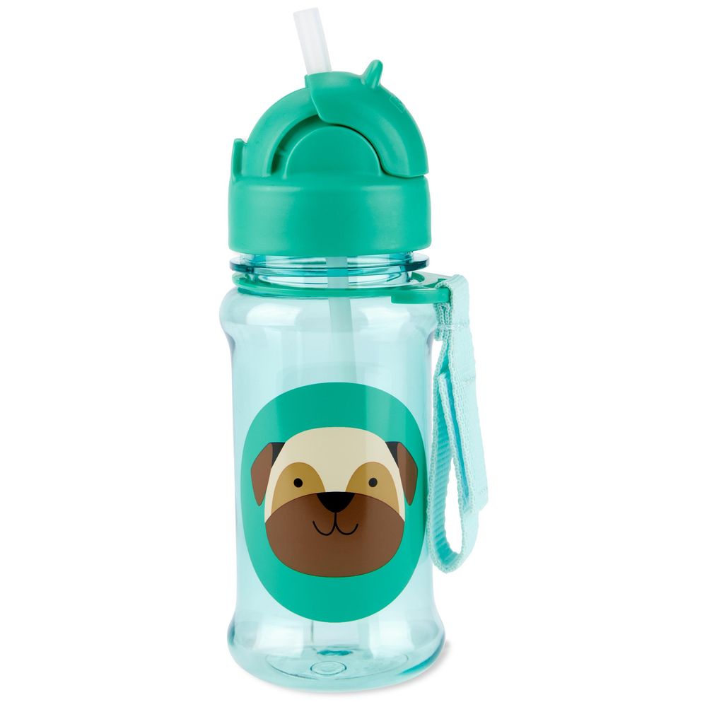 Preston Pug Zoo Tritan Renew Straw Bottle