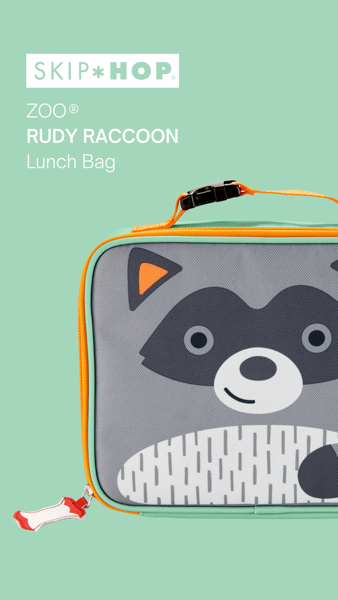 Rudy Raccoon Zoo Lunch Bag