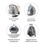 Luna Nappy Backpack - Heather Grey