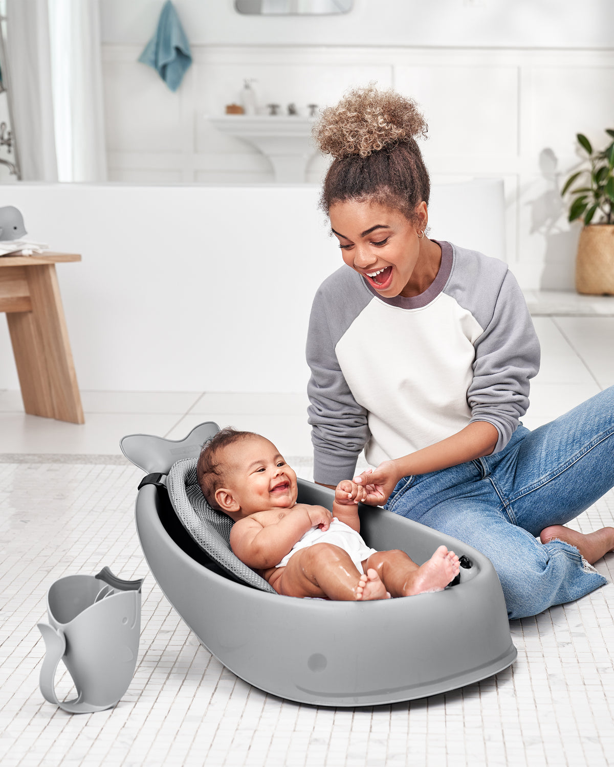 Moby Smart Sling 3 Stage Bath - Grey