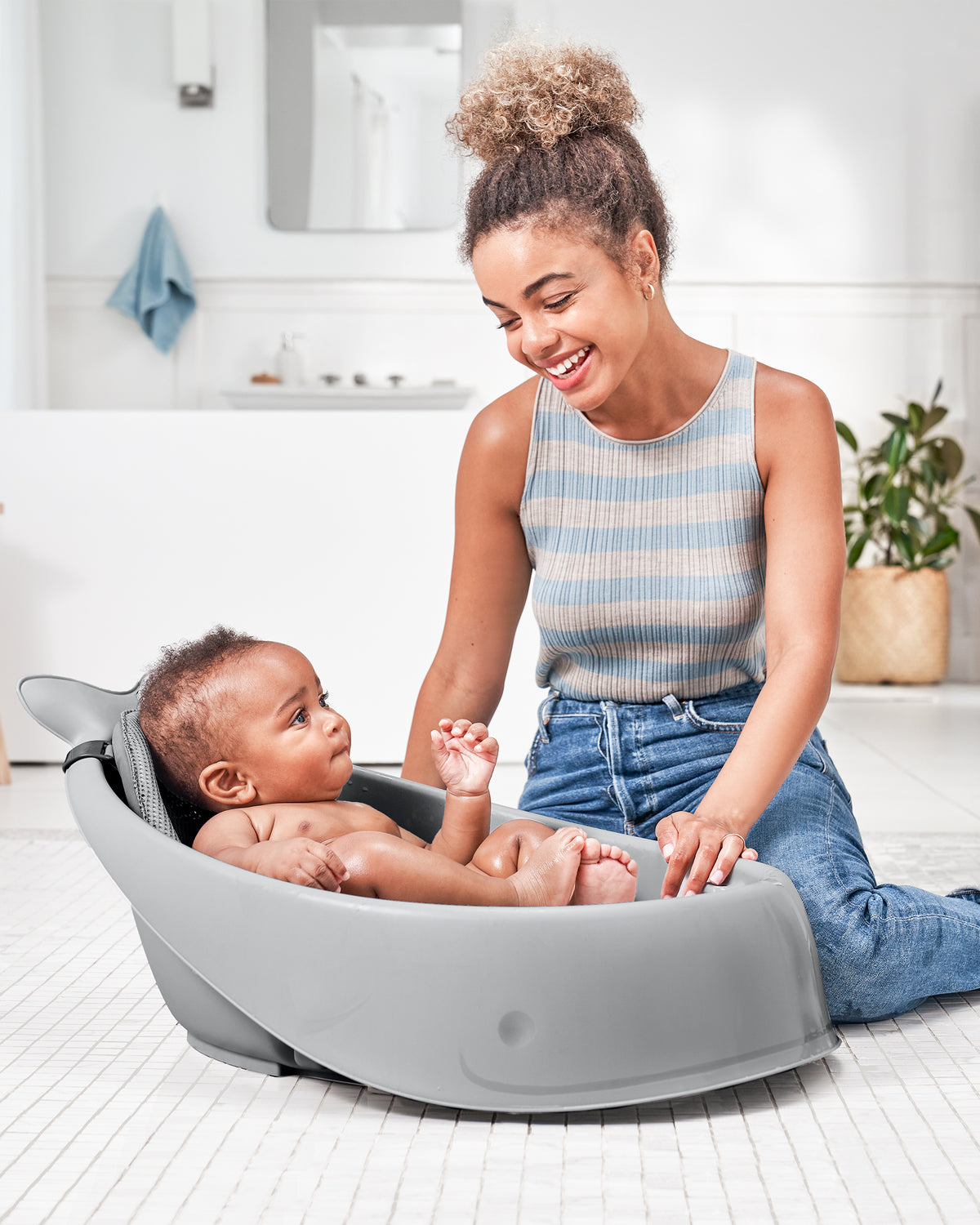 Moby Smart Sling 3 Stage Bath - Grey