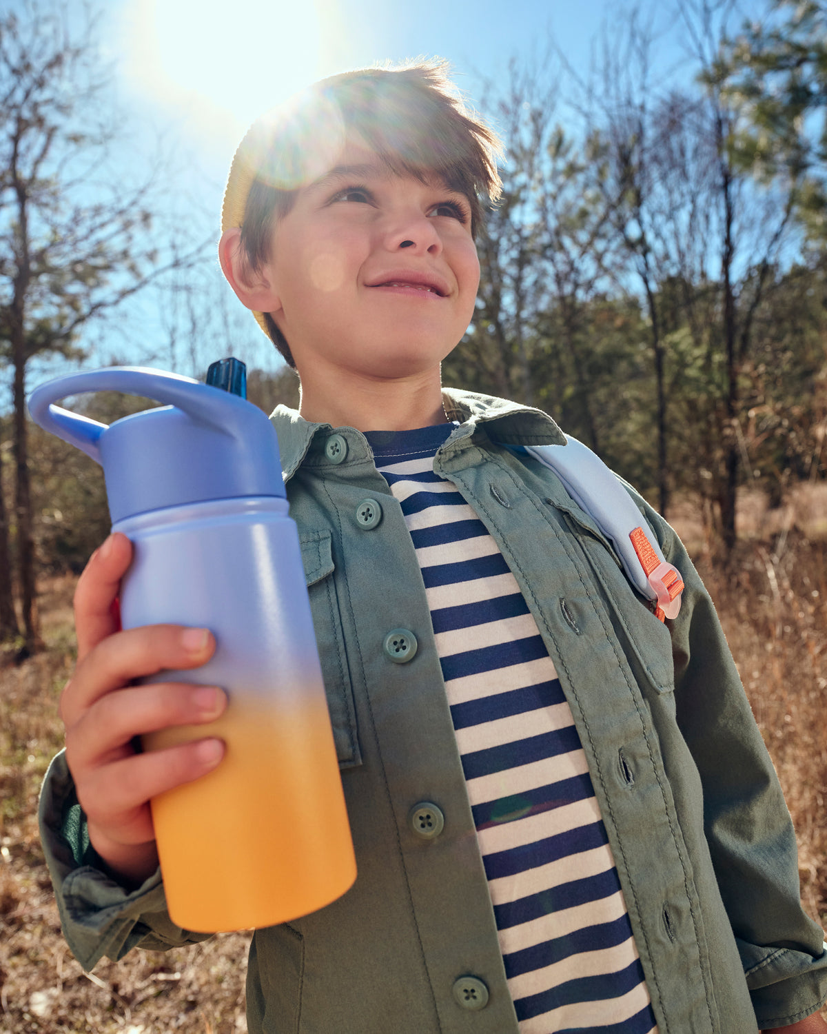 Wander Stainless Steel Water Bottle - Ombre Blue