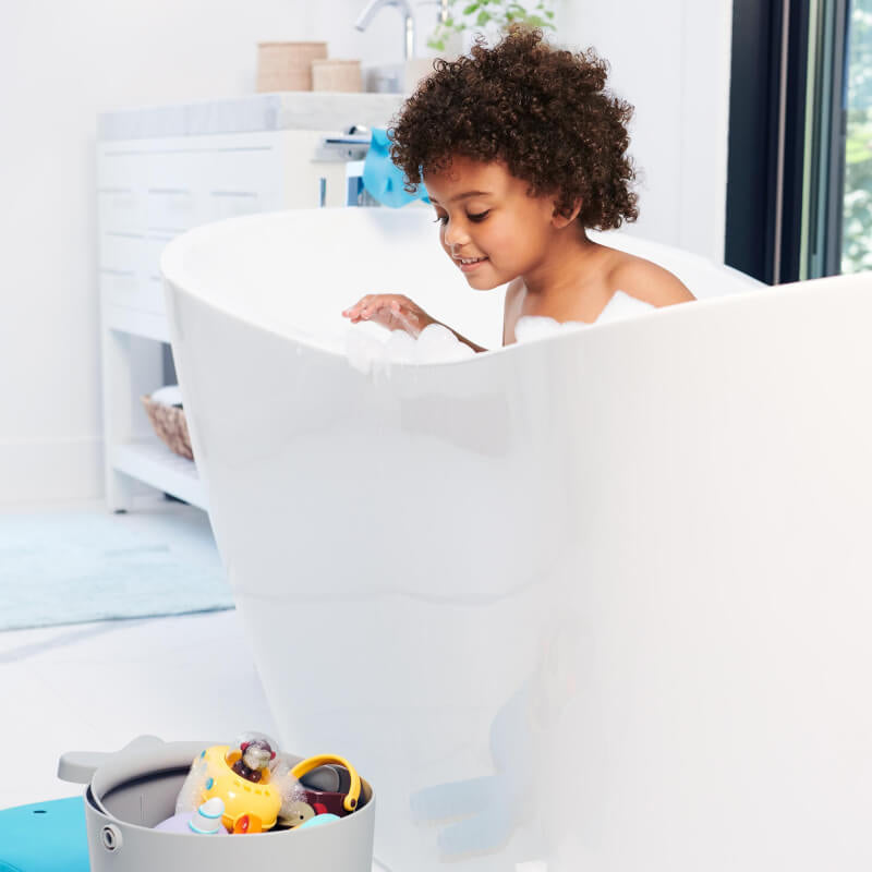 Moby Stowaway Bath Toy Bucket