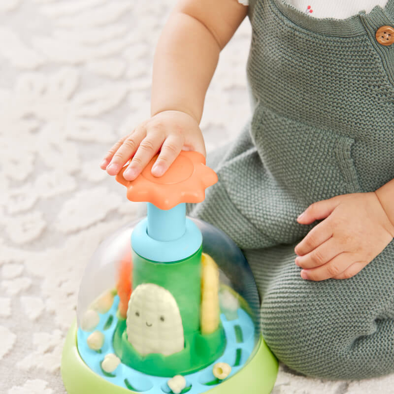 Skip Hop Farmstand Push & Spin Baby Toy