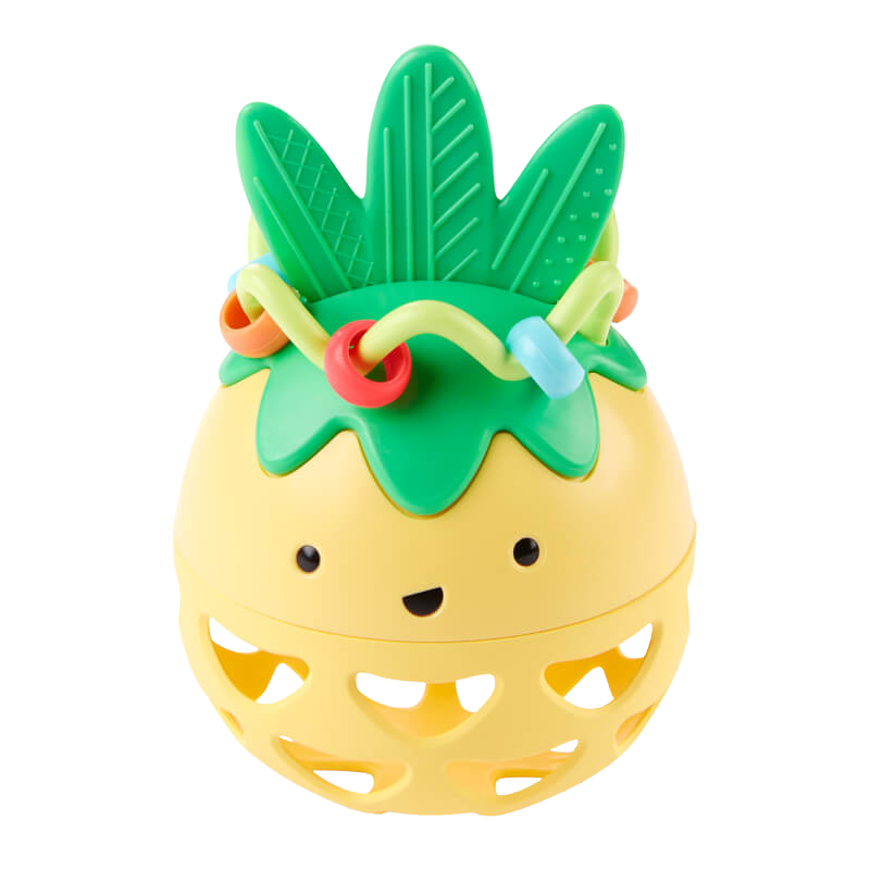 Farmstand Roll Around Pineapple Rattle