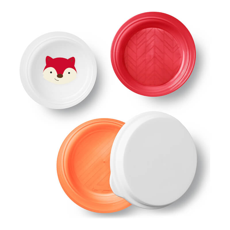 Skip Hop Zoo Smart Serve Non-Slip Bowls - 3 Pack