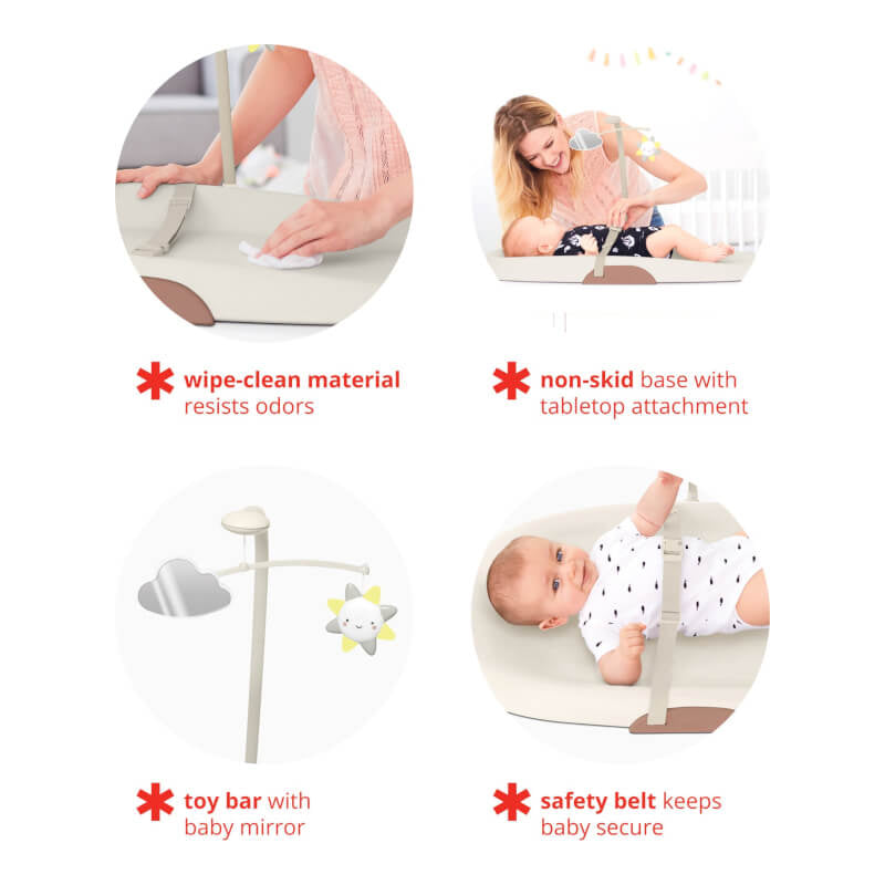 Skip Hop Wipe Clean Changing Pad - Oat