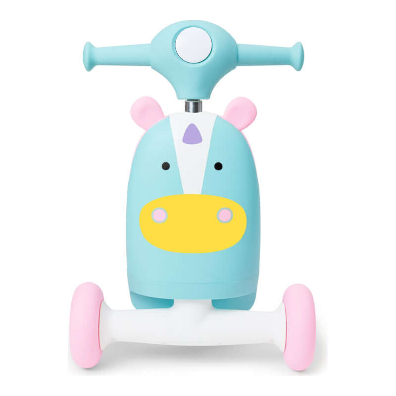 Zoo 3 in 1 Ride On Scooter - Eureka Unicorn