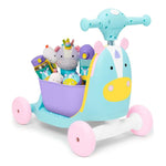 Zoo 3 in 1 Ride On Scooter - Eureka Unicorn