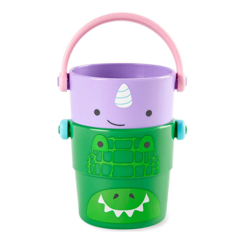 Zoo Stack and Pour Bath Buckets