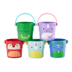 Zoo Stack and Pour Bath Buckets